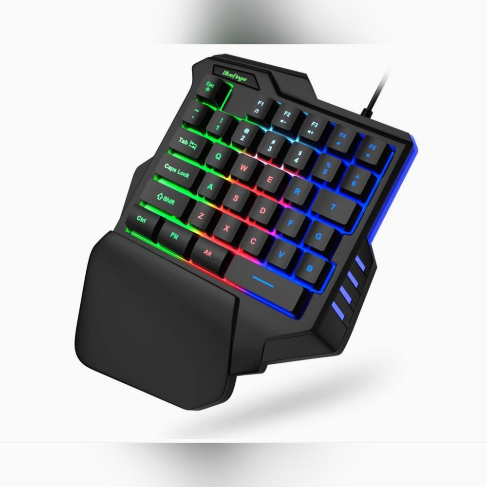 One Hand RGB Gaming Keyboard